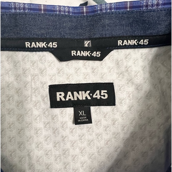 Rank 45 Button-Down Short Sleeve Men ‘s Shirt Size XL New without tags - Picture 2 of 6